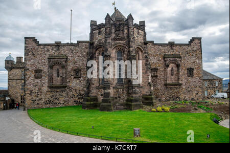 Una vista del Memoriale Nazionale Scozzese di Guerra nel Castello di Edinburgo, Scozia Foto Stock