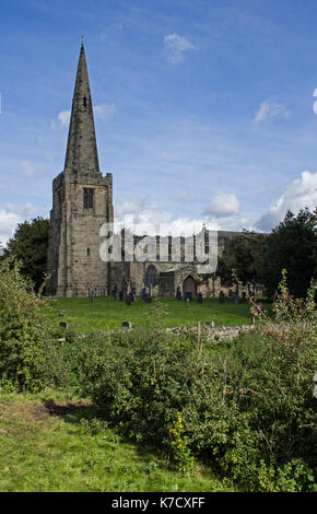 Chiesa di tutti i santi sawley Foto Stock