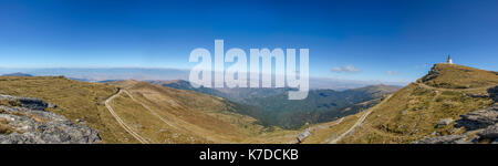 Kajmakcalan - ww1 posizione sulla montagna nidze - MACEDONIA - Grecia confine Foto Stock