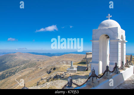 Torre campanaria - picco kajmakcalan nidze - Montagna - MACEDONIA - Grecia confine - ww1 posizione Foto Stock