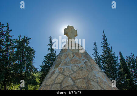 Ww1 cimitero nel villaggio di doirani, Grecia Foto Stock