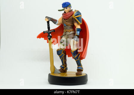 Nintendo Super Smash Bros amiibo collezione figura ike Foto Stock