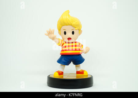 Nintendo Super Smash Bros Amiibo Collection Figure Lucas Foto Stock