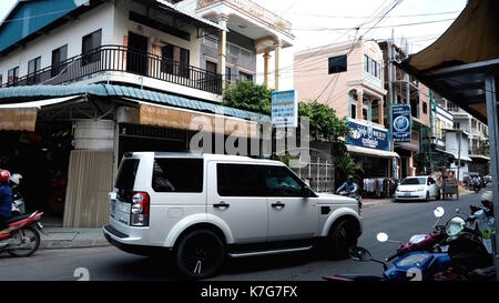 113street tra 182 st e Mao Tse Toung blvd a Phnom Penh Cambogia del sud-est asiatico Foto Stock