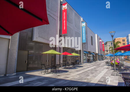 Centro mercantile in Worcester, MA Foto Stock