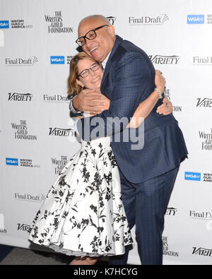 Jo Miller Larry Wilmore partecipa al Sublime Primetime 2017 Panel Discussion scrittori nominati Emmy Writers Guild Theatre Settembre 15,2016 Beverly Hills, California. Foto Stock