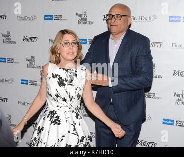 Jo Miller Larry Wilmore partecipa al Sublime Primetime 2017 Panel Discussion scrittori nominati Emmy Writers Guild Theatre Settembre 15,2016 Beverly Hills, California. Foto Stock