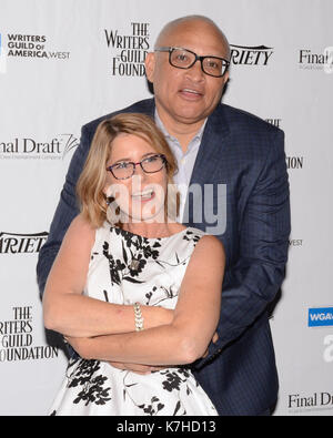 Jo Miller Larry Wilmore partecipa al Sublime Primetime 2017 Panel Discussion scrittori nominati Emmy Writers Guild Theatre Settembre 15,2016 Beverly Hills, California. Foto Stock