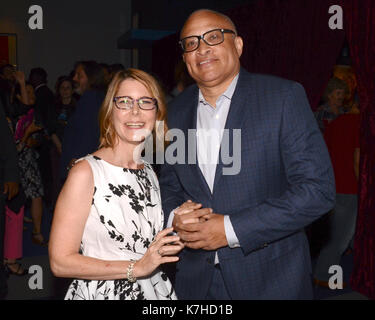 Jo Miller Larry Wilmore partecipa al Sublime Primetime 2017 Panel Discussion scrittori nominati Emmy Writers Guild Theatre Settembre 15,2016 Beverly Hills, California. Foto Stock