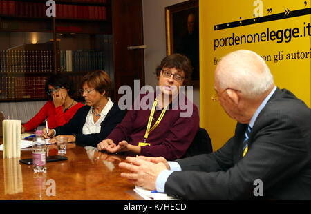 L'Italia, Pordenone: autore russo Andrej astvacaturov partecipare alla conferenza stampa durante una manifestazione letteraria pordenonelegge.it xvii bookfest con autori dal 13 al 17 settembre a Pordenone il 16 settembre, 2017. Foto Stock