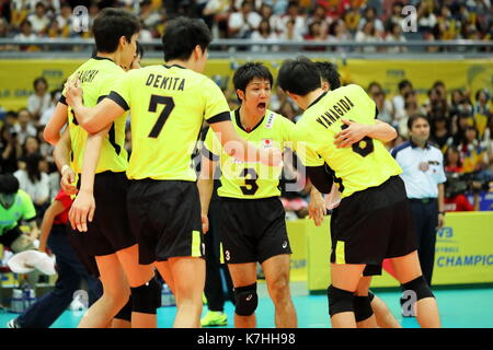 Osaka, Giappone. Xv Sep, 2017. naonobu fujii (jpn) pallavolo : fivb world grand Champions Cup 2017 uomini match tra Giappone 1-3 Italia a Osaka centrale comunale palestra di Osaka in Giappone . credito: naoki nishimura aflo/sport/alamy live news Foto Stock