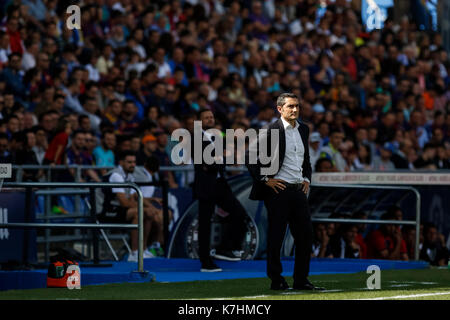Getafe, Spagna. Il 17 settembre 2017. LaLiga match tra Getafe CF e FC Barcellona al Coliseum Alfonso Pérez, Getafe Madrid. © ABEL F. ROS/Alamy Live News Foto Stock