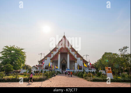 Wat Phanan Choeng, Ayutthaya Parco Nazionale, Thailandia Foto Stock