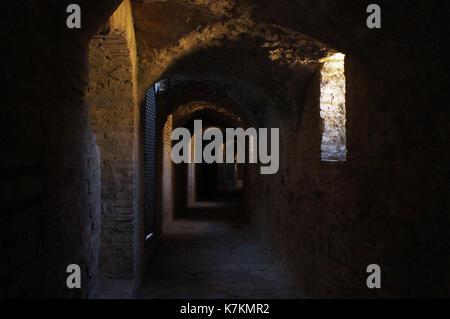 La metropolitana di antico anfiteatro romano di italica Foto Stock