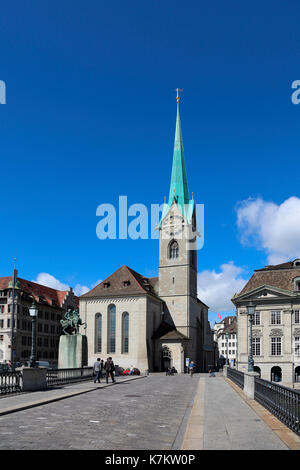 Svizzera Zurigo Frauenmünster Foto Stock