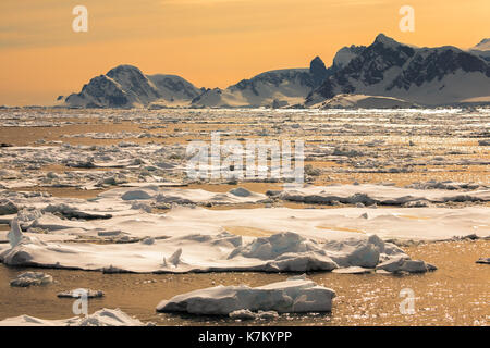 Lo stretto di Gerlache, Antartide Foto Stock