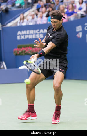 Rafael Nadal (esp) vincitore di uomini singoli finale al 2017 US Open Tennis championships Foto Stock