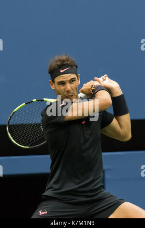 Rafael Nadal (esp) vincitore di uomini singoli finale al 2017 US Open Tennis championships Foto Stock