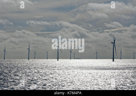 Il rampion per centrali eoliche offshore, vicino a Brighton, Inghilterra Foto Stock