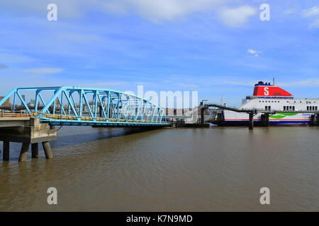 Regno Unito, Merseyside, birkenhead, Belfast ferry terminal, Stena Line stena mersey Foto Stock