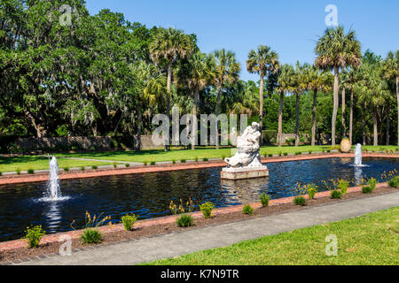 Myrtle Beach South Carolina, Brookgreen Gardens, giardino di sculture, riserva naturale, fontana, SC170516136 Foto Stock