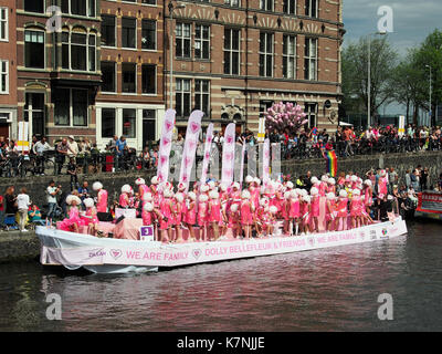 Imbarcazione 3 Dolly Bellefleur & Friends, Canal Parade Amsterdam 2017 foto 2 Foto Stock