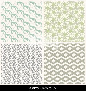 Set di geometria semplice pattern Illustrazione Vettoriale