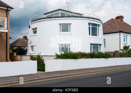 Martello Tower a Hythe convertiti per utilizzare come una casa. Foto Stock