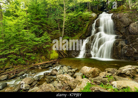 Moss Glen Falls in primavera Granville, Addison Co., VT Foto Stock