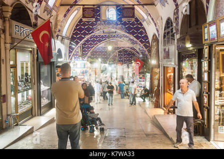 Istanblu Grand Bazaar Foto Stock