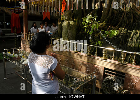 Il gangaramaya tempio buddista in Sri jinarathana strada in Colombo, Sri lanka. Il tempio è la più famosa e buddista iconico luogo di culto Foto Stock