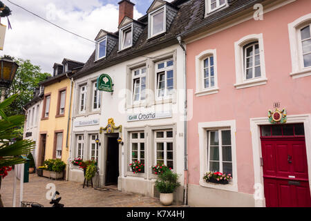 TRIER, Germania - 4° agosto 17: Ristorante La Croazia è un piccolo ristorante tradizionale che serve di alta qualità alimentare croato della città di Treviri. Foto Stock