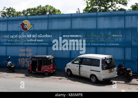 Terminal principale degli autobus interprovinciali a Olcott Mawatha, Colombo, Sri Lanka Foto Stock