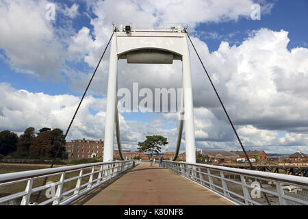 Priddy's ponte rigido Gosport Hampshire REGNO UNITO Foto Stock
