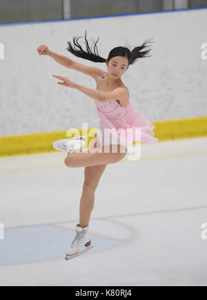 Marin honda (jpn), 15 settembre 2017 - pattinaggio di figura : internazionale degli Stati Uniti di pattinaggio di figura classica sessione di formazione a slc complesso sportivo di Salt Lake City, Stati Uniti. (Foto di aflo) Foto Stock