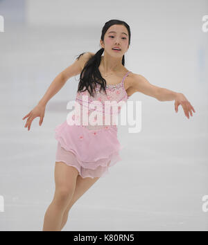 Marin honda (jpn), 15 settembre 2017 - pattinaggio di figura : internazionale degli Stati Uniti la figura pattinare classic donna breve programma slc al complesso sportivo di Salt Lake City, Stati Uniti. (Foto di aflo) Foto Stock