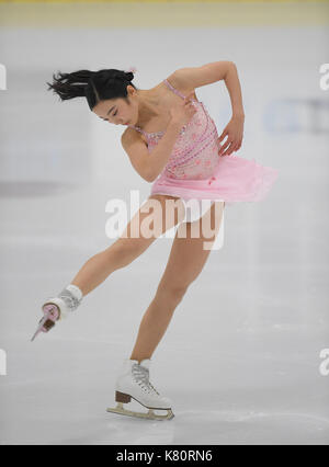 Marin honda (jpn), 15 settembre 2017 - pattinaggio di figura : internazionale degli Stati Uniti la figura pattinare classic donna breve programma slc al complesso sportivo di Salt Lake City, Stati Uniti. (Foto di aflo) Foto Stock