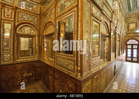 Brillante Hall, Museo Golestan, Iran Foto Stock