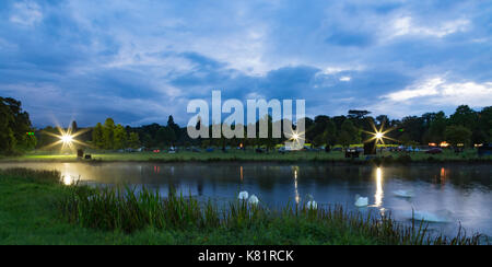 Longleat Sky Safari presso Loingleat parco di safari in Warminster Wilts. Foto Stock