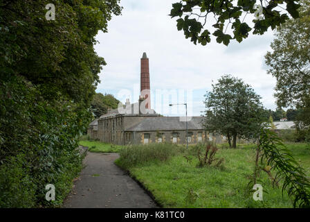 I motivi dell'ex villaggio bangour ospedale, dechmont, West Lothian, Scozia che ha chiuso nel 2004. Foto Stock