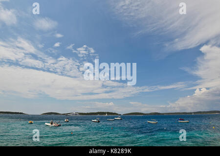 Mare Adriatico, isola di Hvar, Croazia Foto Stock