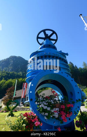 Wasserleitungsmuseum Wildalpen (Museo HochQuellenWasser) di 2. Wiener Hochquellenleitung (primavera in montagna (acqua) pipeline) Museo, valvola, Wildalpen, Foto Stock