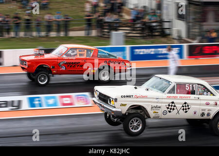 Drag racing car dragster Foto Stock