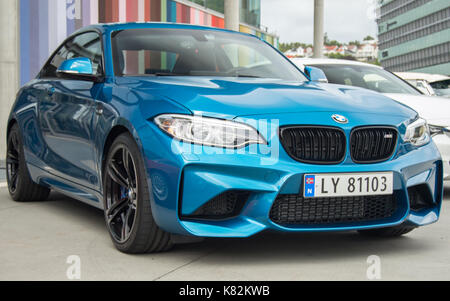 BMW M2 | Automobili e caffè Larvik 2017 Foto Stock