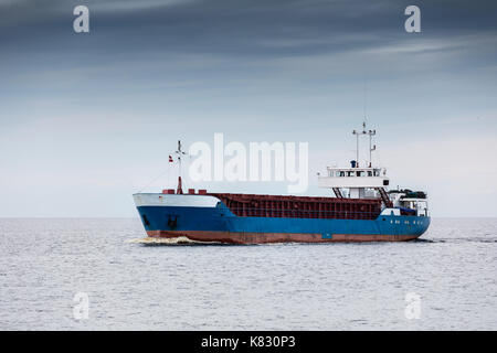 Nave cargo. mare trasporto merci Foto Stock