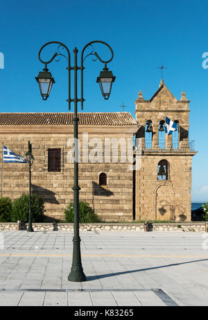 Chiesa di San Nikolaos Molou, Piazza Dionysios Solomos, Zante, Grecia Foto Stock