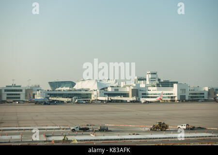 Aeroporto internazionale di Denver come visto da un terminale Foto Stock