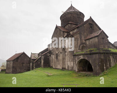 Haghpat monastero o Haghpatavank nel nord Armenia risalente a ca. 976 D.C., un sito patrimonio mondiale dell'Unesco Foto Stock