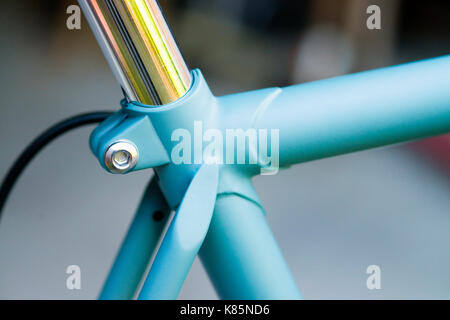 Scatti il telaio in acciaio di un classico bibcycle Foto Stock
