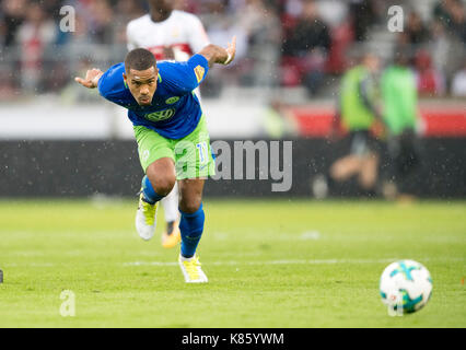 Stoccarda, Deutschland. Xvi Sep, 2017. daniel didavi (WOB) aktion, fussball 1. Bundesliga, 4. spieltag, VFB Stuttgart (s) - vfl wolfsburg (WOB), am 16.09.2017 a Stoccarda/ Deutschland. | verwendung weltweit credito: dpa/alamy live news Foto Stock